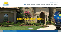 Desktop Screenshot of adamswindowtinting.com